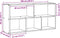 vidaXL - Wandschap - 100x25x50 - cm - bewerkt - hout - betongrijs