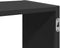 vidaXL - Wandschap - 100x25x50 - cm - bewerkt - hout - zwart