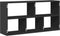 vidaXL - Wandschap - 100x25x50 - cm - bewerkt - hout - zwart