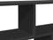 vidaXL - Wandschap - 100x25x50 - cm - bewerkt - hout - zwart
