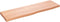 vidaXL - Wandschap - 100x30x(2-4)cm - behandeld - massief - eikenhout - lichtbruin