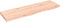 vidaXL - Wandschap - 100x30x(2-4) - cm - onbehandeld - massief - eikenhout