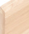vidaXL - Wandschap - 100x30x(2-4) - cm - onbehandeld - massief - eikenhout
