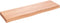 vidaXL - Wandschap - 100x30x(2-6)cm - behandeld - massief - eikenhout - lichtbruin