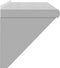 vidaXL - Wandschap - 100x30x31 - cm - roestvrijstaal - zilverkleurig