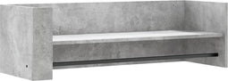 vidaXL - Wandschap - 100x35x30,5 - cm - bewerkt - hout - betongrijs