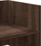 vidaXL - Wandschap - 100x35x30,5 - cm - bewerkt - hout - bruin - eikenkleurig