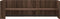 vidaXL - Wandschap - 100x35x30,5 - cm - bewerkt - hout - bruin - eikenkleurig
