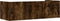 vidaXL - Wandschap - 100x35x30,5 - cm - bewerkt - hout - gerookt - eikenkleurig