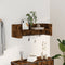 vidaXL - Wandschap - 100x35x30,5 - cm - bewerkt - hout - gerookt - eikenkleurig