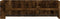 vidaXL - Wandschap - 100x35x30,5 - cm - bewerkt - hout - gerookt - eikenkleurig