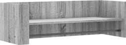 vidaXL - Wandschap - 100x35x30,5 - cm - bewerkt - hout - grijs - sonoma - eikenkleurig