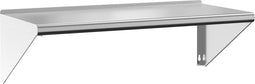vidaXL - Wandschap - 100x45x31 - cm - roestvrijstaal - zilverkleurig
