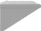 vidaXL - Wandschap - 100x45x31 - cm - roestvrijstaal - zilverkleurig