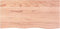 vidaXL - Wandschap - 100x50x(2-4)cm - behandeld - massief - eikenhout - lichtbruin