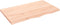 vidaXL - Wandschap - 100x60x(2-4) - cm - onbehandeld - massief - eikenhout