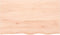 vidaXL - Wandschap - 100x60x(2-4) - cm - onbehandeld - massief - eikenhout