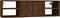 vidaXL - Wandschap - 102x30x29 - cm - bewerkt - hout - bruin - eikenkleur