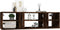 vidaXL - Wandschap - 102x30x29 - cm - bewerkt - hout - gerookt - eikenkleurig