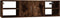 vidaXL - Wandschap - 102x30x29 - cm - bewerkt - hout - gerookt - eikenkleurig