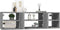 vidaXL - Wandschap - 102x30x29 - cm - bewerkt - hout - grijs - sonoma - eikenkleurig