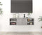 vidaXL - Wandschap - 102x30x29 - cm - spaanplaat - betongrijs