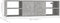 vidaXL - Wandschap - 102x30x29 - cm - spaanplaat - betongrijs