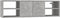 vidaXL - Wandschap - 102x30x29 - cm - spaanplaat - betongrijs