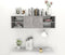 vidaXL - Wandschap - 102x30x29 - cm - spaanplaat - betongrijs