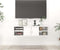 vidaXL - Wandschap - 102x30x29 - cm - spaanplaat - hoogglans - wit