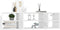 vidaXL - Wandschap - 102x30x29 - cm - spaanplaat - hoogglans - wit