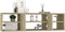 vidaXL - Wandschap - 102x30x29 - cm - spaanplaat - sonoma - eikenkleurig