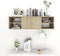 vidaXL - Wandschap - 102x30x29 - cm - spaanplaat - sonoma - eikenkleurig