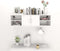 vidaXL - Wandschap - 102x30x29 - cm - spaanplaat - wit
