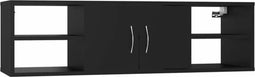 vidaXL - Wandschap - 102x30x29 - cm - spaanplaat - zwart