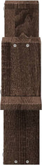 vidaXL - Wandschap - 104,5x10x43 - cm - bewerkt - hout - bruin - eikenkleurig