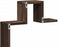 vidaXL - Wandschap - 104,5x10x43 - cm - bewerkt - hout - bruin - eikenkleurig
