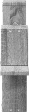 vidaXL - Wandschap - 104,5x10x43 - cm - bewerkt - hout - grijs - sonoma - eikenkleurig