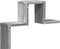 vidaXL - Wandschap - 104,5x10x43 - cm - bewerkt - hout - grijs - sonoma - eikenkleurig