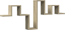 vidaXL - Wandschap - 104,5x10x43 - cm - bewerkt - hout - sonoma - eikenkleurig