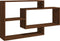 vidaXL - Wandschap - 104x20x58,5 - cm - bewerkt - hout - bruin - eikenkleur