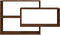 vidaXL - Wandschap - 104x20x58,5 - cm - bewerkt - hout - bruin - eikenkleur