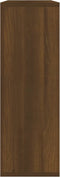 vidaXL - Wandschap - 104x20x58,5 - cm - bewerkt - hout - bruin - eikenkleur