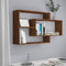 vidaXL - Wandschap - 104x20x58,5 - cm - bewerkt - hout - bruin - eikenkleur