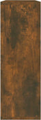vidaXL - Wandschap - 104x20x58,5 - cm - bewerkt - hout - gerookt - eikenkleurig