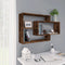 vidaXL - Wandschap - 104x20x58,5 - cm - bewerkt - hout - gerookt - eikenkleurig