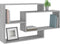 vidaXL - Wandschap - 104x20x58,5 - cm - bewerkt - hout - grijs - sonoma - eikenkleurig