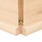 vidaXL - Wandschap - 120x30x(2-4) - cm - onbehandeld - massief - eikenhout