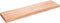 vidaXL - Wandschap - 120x30x(2-6)cm - behandeld - massief - eikenhout - lichtbruin