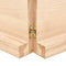 vidaXL - Wandschap - 120x40x(2-6) - cm - onbehandeld - massief - eikenhout